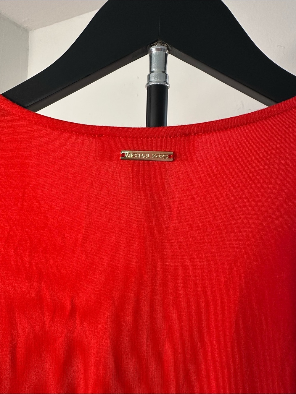Michael Michael Kors Bright Ruby Sleeveless V-Neck Layered Blouse NWT Size L - Picture 6 of 8